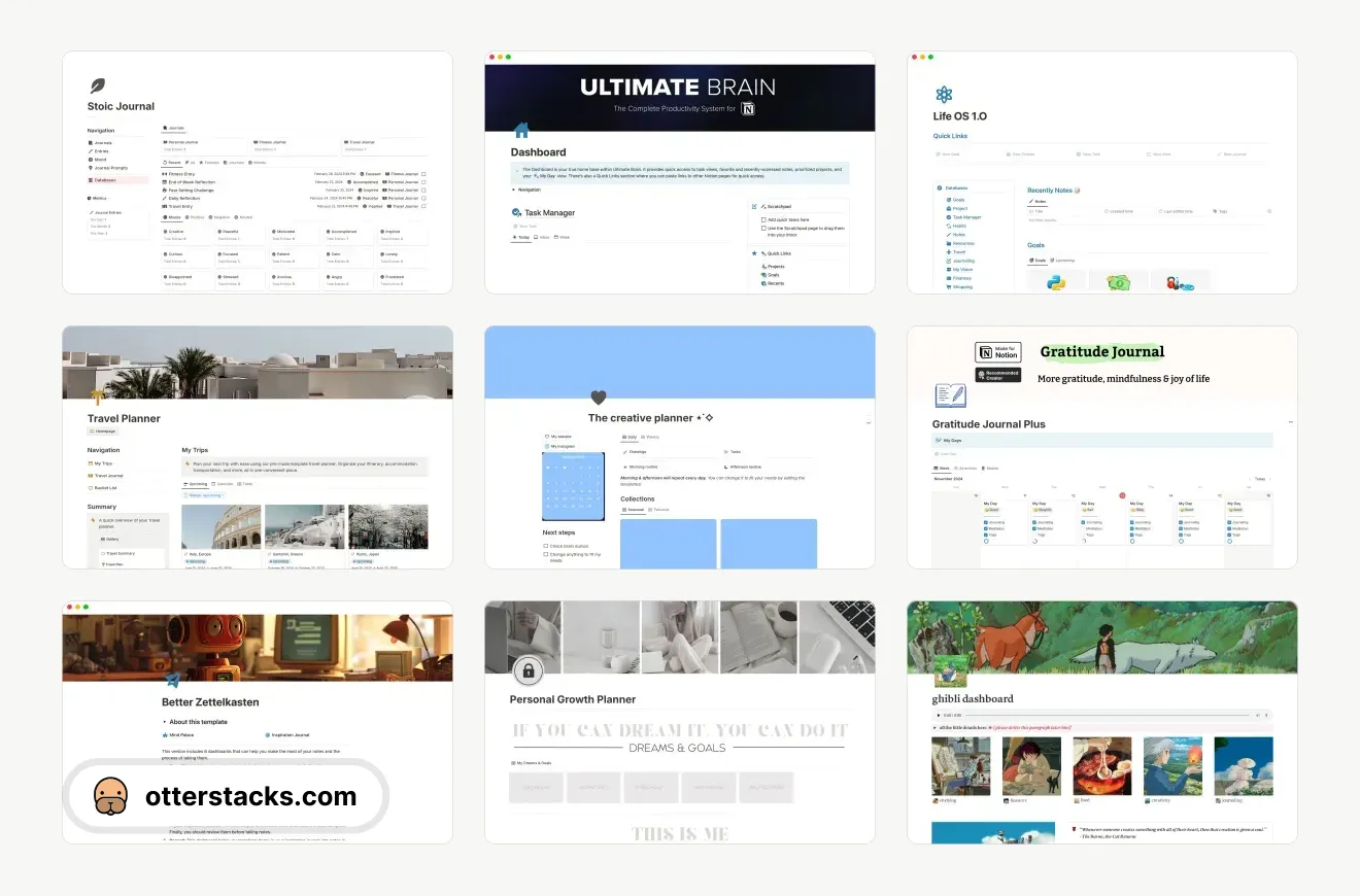 Notion Journal Templates