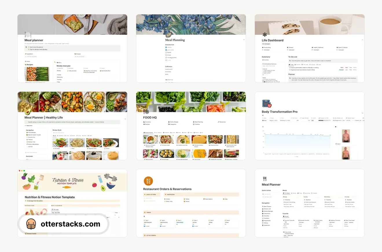 Notion Meal Planner Templates