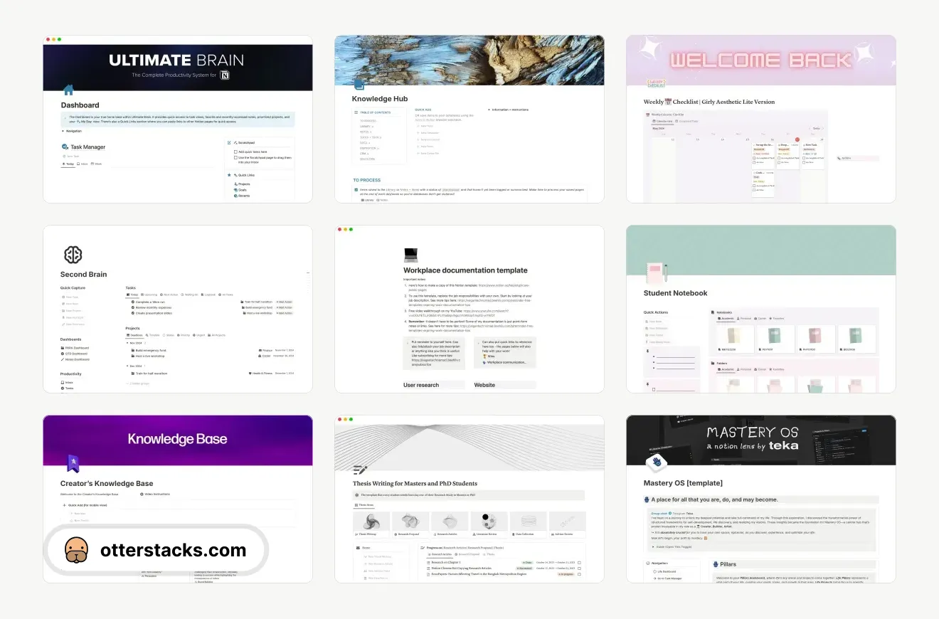 Notion Notes Templates