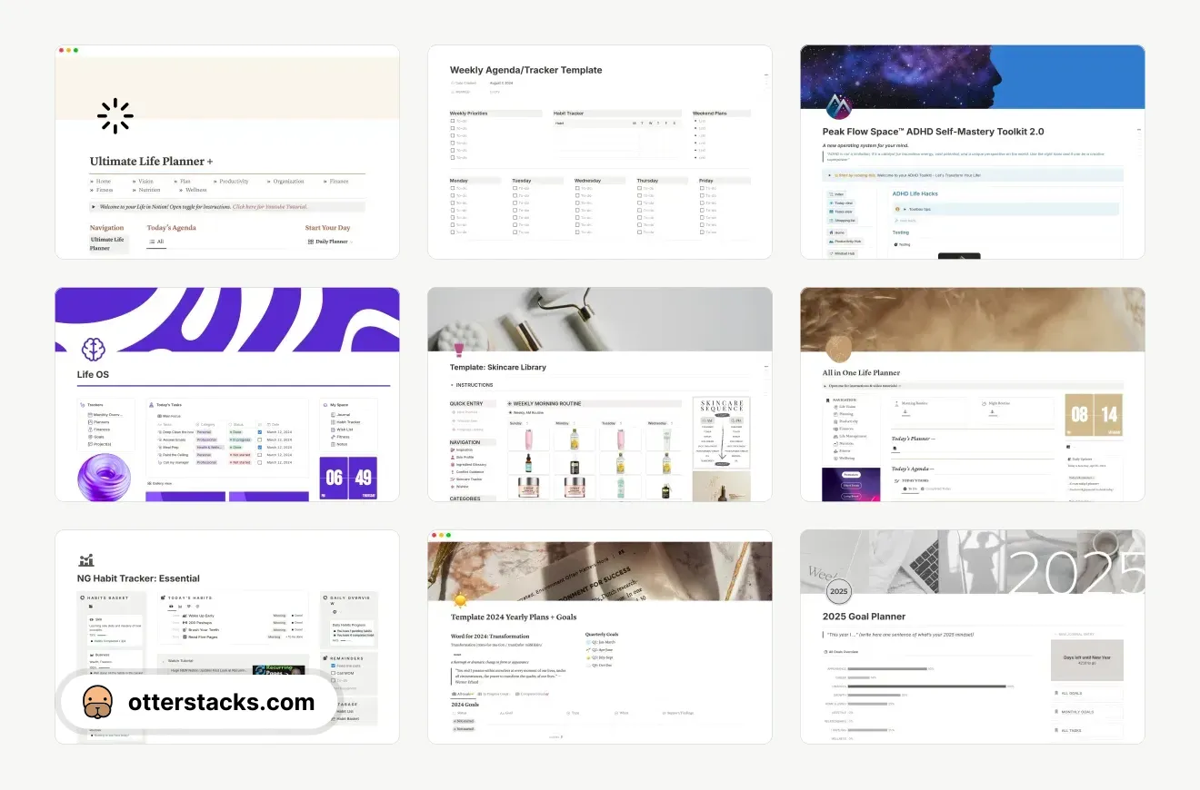 Notion Planner Templates
