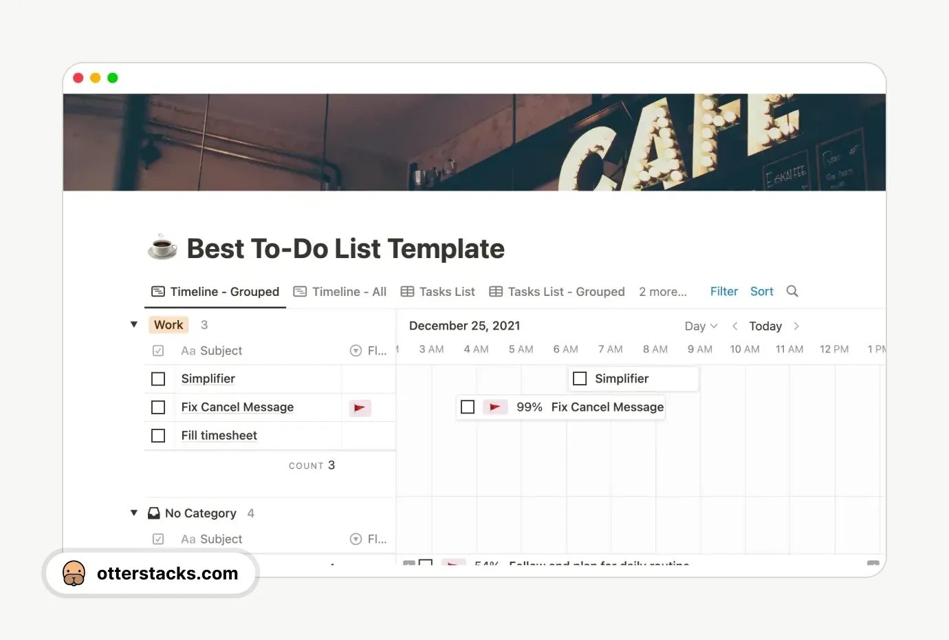 Notion template Best Notion To-Do List